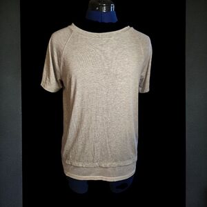 Bench Light Gray Short Sleeve Layered  Top